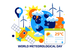 10 World Meteorological Day Illustration Product Image 4