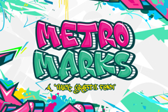 Metro Marks - Thick Graffiti Font Product Image 1