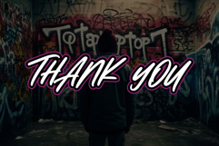 Metro Venom - Outlined Brush Graffiti Font Product Image 8