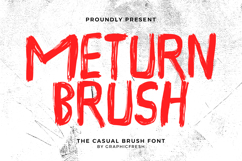 Meturn - The Casual Brush Font Product Image 1
