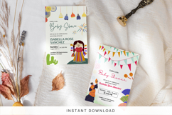 Mexican Baby Shower Invitation Canva Template Product Image 2