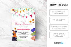 Mexican Baby Shower Invitation Canva Template Product Image 5