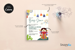 Mexican Baby Shower Invitation Canva Template Product Image 6
