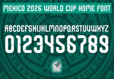 Mexico World Cup 2026 Font Jersey Font Product Image 2