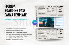 Mexico Canva Boarding Pass Trip Ticket Template Product Image 7