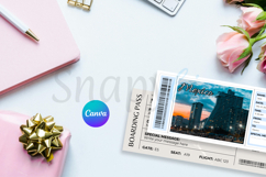 Mexico Canva Boarding Pass Trip Ticket Template Product Image 8