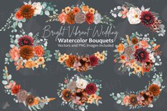 Colours of Mexico flower bouquet wedding invitation template Product Image 16