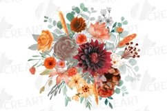 Colours of Mexico flower bouquet wedding invitation template Product Image 12