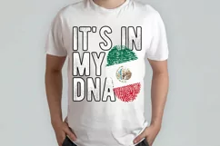 It's in my DNA Mexico Flag Fingerprint PNG Product Image 2