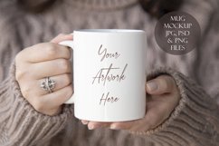 Mug Mockup -woman holding mug Product Image 1