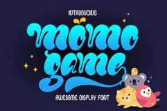 Momo Game - Bubble Display Font Product Image 1