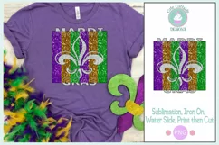 Glitter Mardi Gras Fleur De Lis png Mardi Gras PNG sublimate Product Image 1
