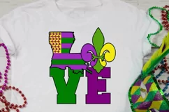 Mardi Gras svg, Mardi Gras Love, Mardi Gras Svg Files Product Image 3