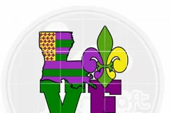 Mardi Gras svg, Mardi Gras Love, Mardi Gras Svg Files Product Image 2