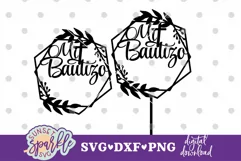 Mi Bautizo Cake Topper svg, dxf, png file| Baptism Product Image 2