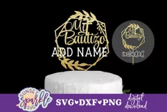 Mi Bautizo Cake Topper svg, dxf, png file| Baptism Product Image 1