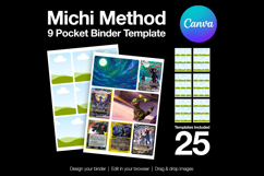michi method 9 pocket binder template