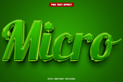Micro 3D editable text effect Product Image 1