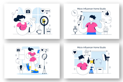 10 Micro Influencer Home Studio Illustration Product Image 3