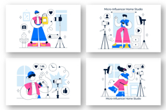 10 Micro Influencer Home Studio Illustration Product Image 2