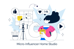 10 Micro Influencer Home Studio Illustration Product Image 4