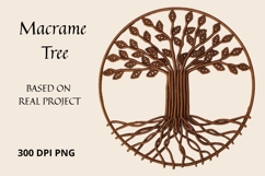 Micro Macrame Tree PNG Clipart Product Image 1