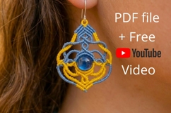 Micro Macrame Earrings DIY YouTube Transcript Product Image 1