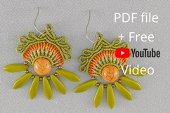 Micro Macrame Earrings with Daggers DIY YouTube Transcript Product Image 1