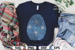 Micronesia SVG, Micronesia Flag Fingerprint, SVG PNG DXF EPS Product Image 1