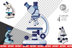 Lab Microscope Clipart Product Image 1