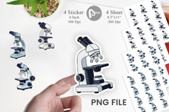 Lab Microscope Sticker Product Image 1