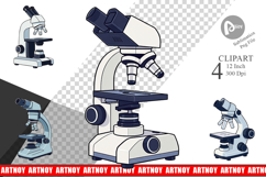 Lab Microscope Clipart Product Image 1