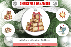 Mid-Century Christmas Mail Ornament Product Image 1