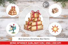 Mid-Century Christmas Mail Wind Spinner Product Image 1