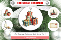 Mid-Century Christmas Mail Ornament Product Image 1