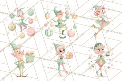 Mid Century Christmas Elf PNG, Retro Holiday Clipart Product Image 2
