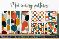 Retro Tumbler Wraps | Mid Century | Orange Product Image 1