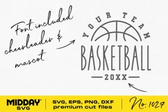 Basketball Team Template Shirt Design, Svg Png Dxf Eps, Product Image 2