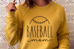 Baseball Mom Svg, Quirky Fun Baseball Design, Loud and Proud Product Image 1