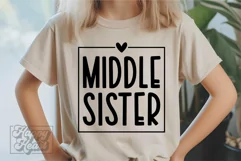 Middle Sister SVG - Promoted To Middle Sister - Sister Squad Product Image 2