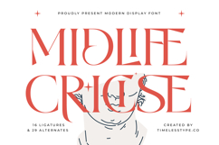 Midlife Cricise - Modern Display Font Product Image 1