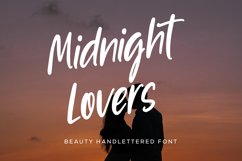 Midnight Lovers - Beauty Handlettered Font Product Image 1