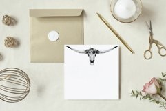 Midnight Black Rose bouquets &amp; bull skull boho tribal decor Product Image 6