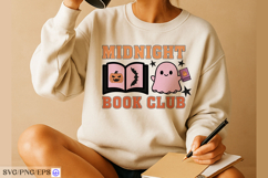 Midnight Book Club SVG Halloween Book Club PNG T-shirt Product Image 1