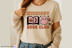 Midnight Book Club SVG Halloween Book Club PNG T-shirt Product Image 3