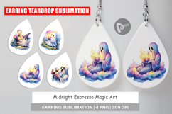 Midnight Espresso Magic Art Earring Product Image 1