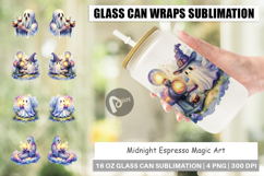 Midnight Espresso Magic Art Glass Can Product Image 1