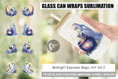 Midnight Espresso Magic Art Glass Can Product Image 1