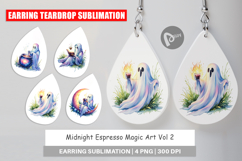 Midnight Espresso Magic Art Earring Product Image 1