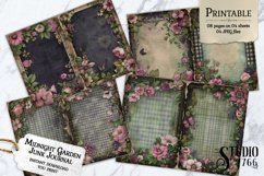 Midnight Garden Junk Journal Pages